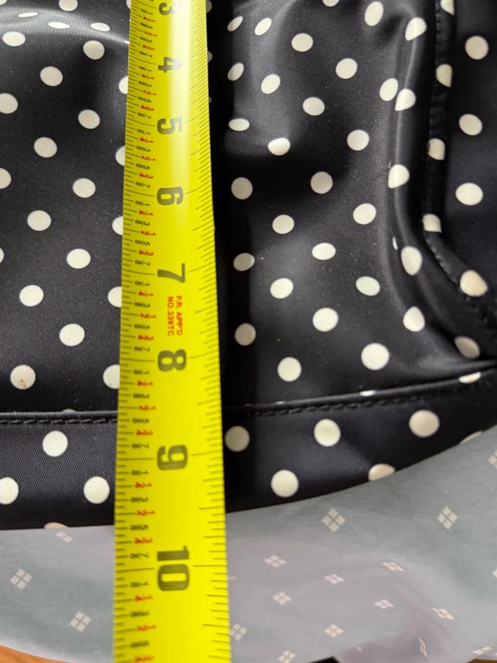 Kate Spade Black Polka Dot Tote Bag